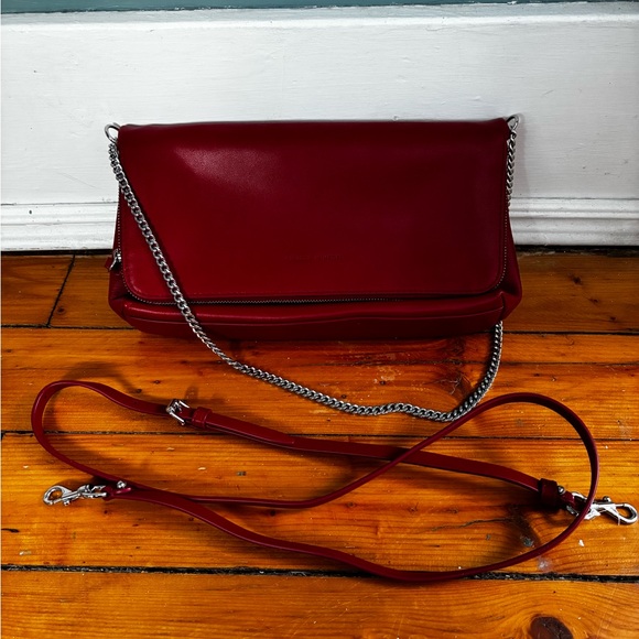 Rebecca Minkoff Handbags - Rebecca Minkoff Red Crossbody Bag with Chain Strap